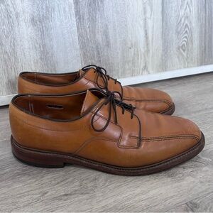 ALLEN EDMONDS HILLCREST LEATHER OXFORD DRESS SHOES MENS 9.5 Brown Preppy